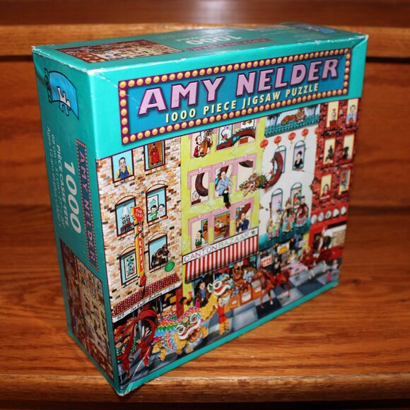 3/$88❤️sealed 2007 vintage Amy Nelder LUNAR PARADE Ceaco puzzle Chinese New Year - Picture 6 of 6